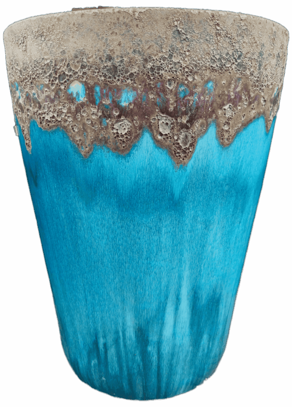 27” Tall Aquapot Vol Milky Blue